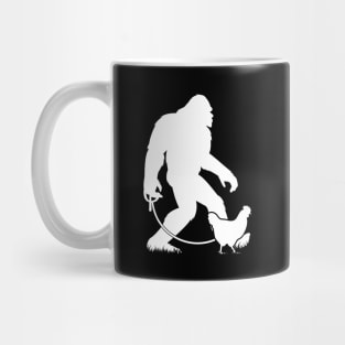 Bigfoot Walking Chicken Mug